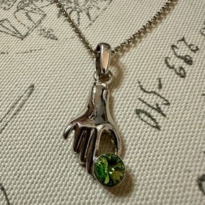 18K Gold Plated Artisan Peridot Necklace